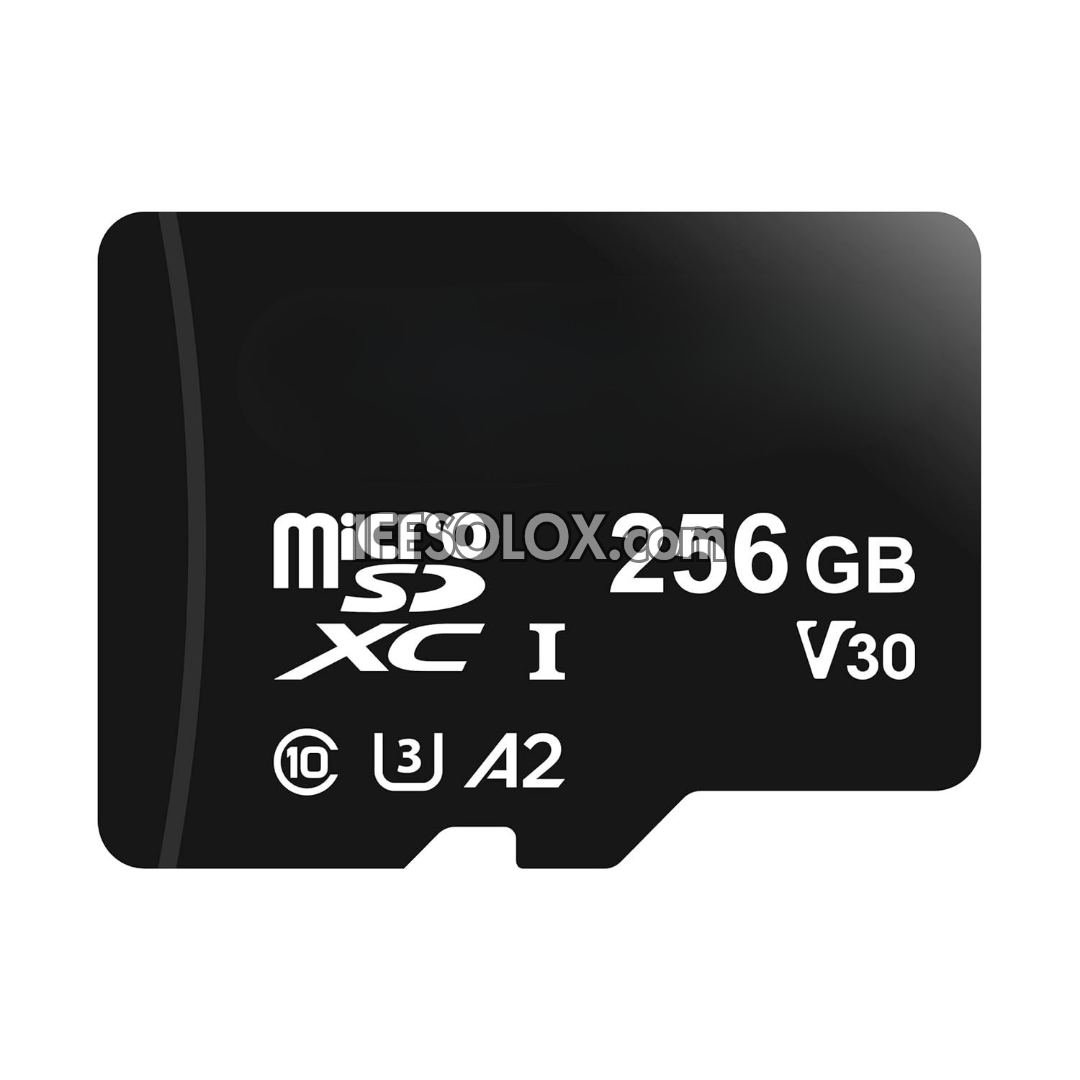 Micro SDXC 256GB Memory Card (A2, U3) with Full Size SD Adapter - Brand New