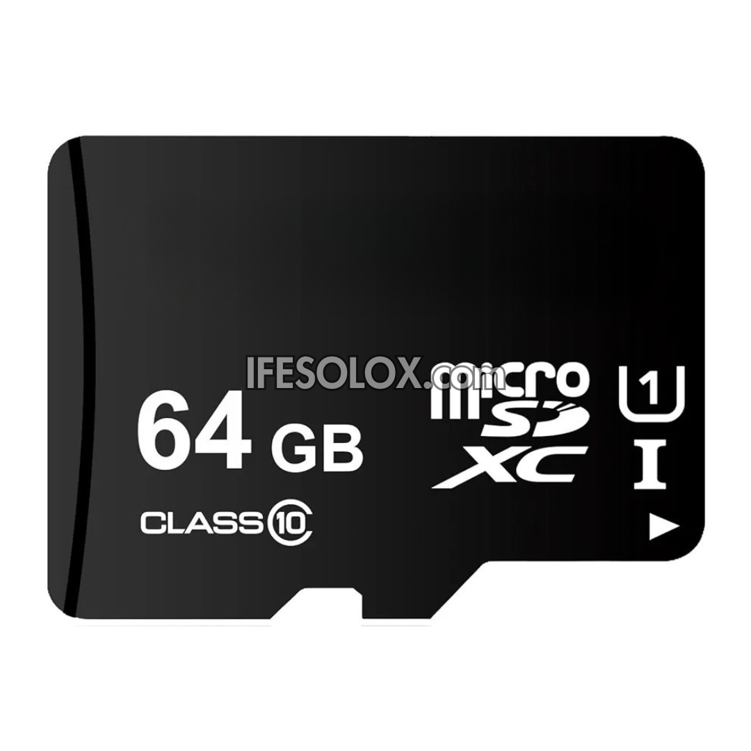 Micro SD 64GB Memory Card with Full Size SD Adapter - Brand New