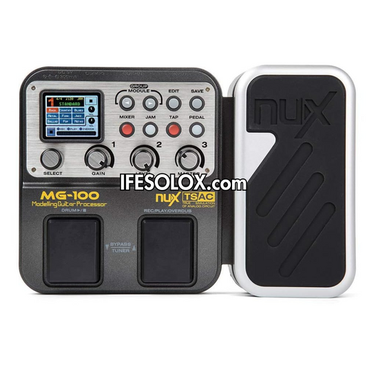 NUX MG-100 Guitar Multi-Effects Pedal Processor with 8 Effects Module - Brand New