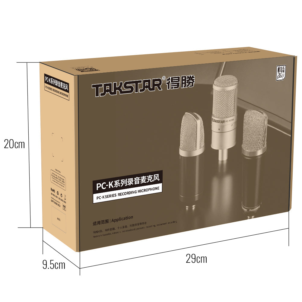 TAKSTAR PC-K200 Recording Condenser Microphone - Brand New