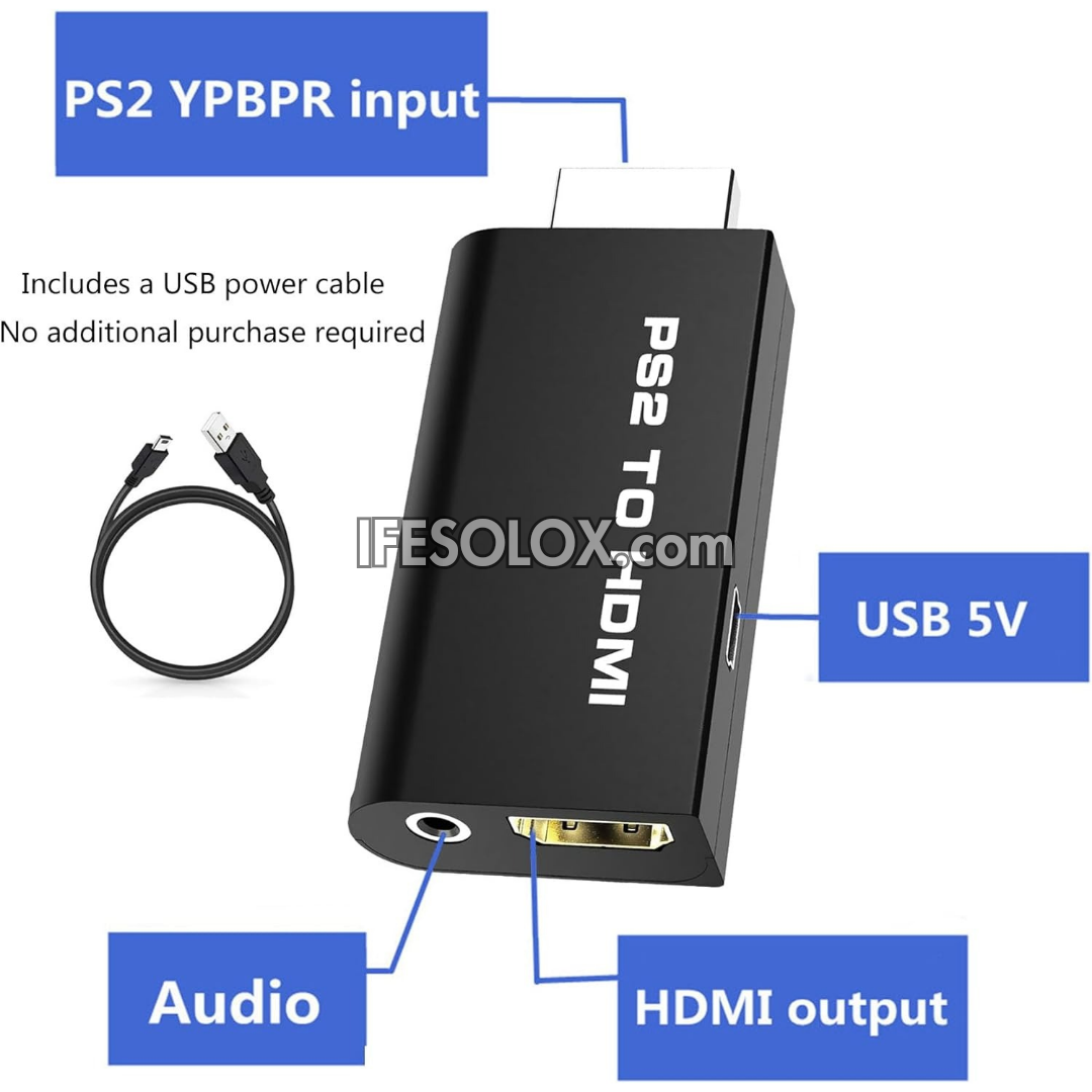 PS2 to HDMI Converter Adapter for HD TV - Brand New