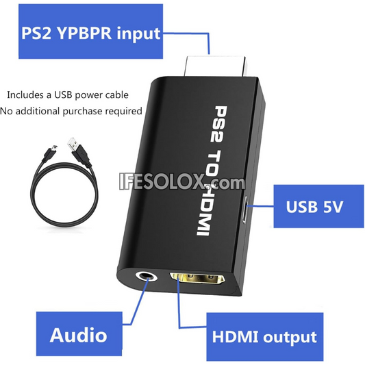 PS2 to HDMI Converter Adapter for HD TV - Brand New