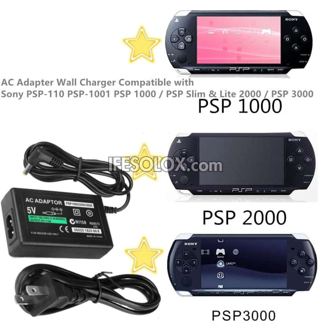 AC Adapter Power Charger for Sony PSP 1000, 2000, 3000 and E1000