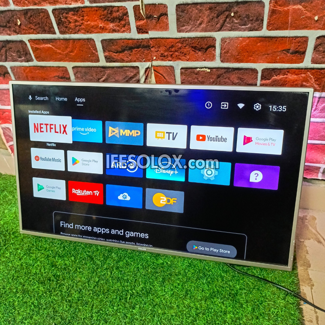 Philips 32 Inch 32PFS6906/12 Android Full HD Smart TV with 3-sided Ambilight, Bluetooth, WiFi, Chromecast - Foreign Used