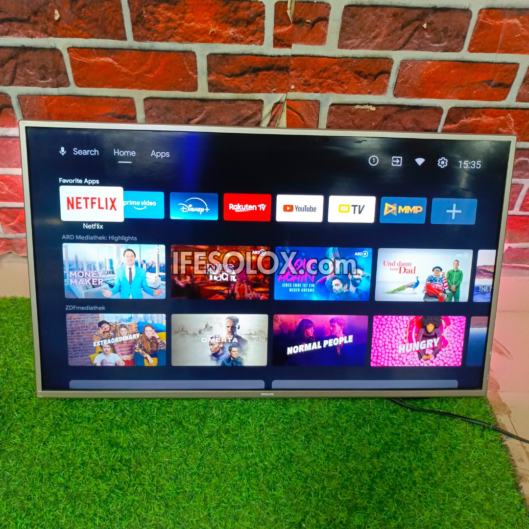 Philips 32 Inch 32PFS6906/12 Android Full HD Smart TV with 3-sided Ambilight, Bluetooth, WiFi, Chromecast - Foreign Used