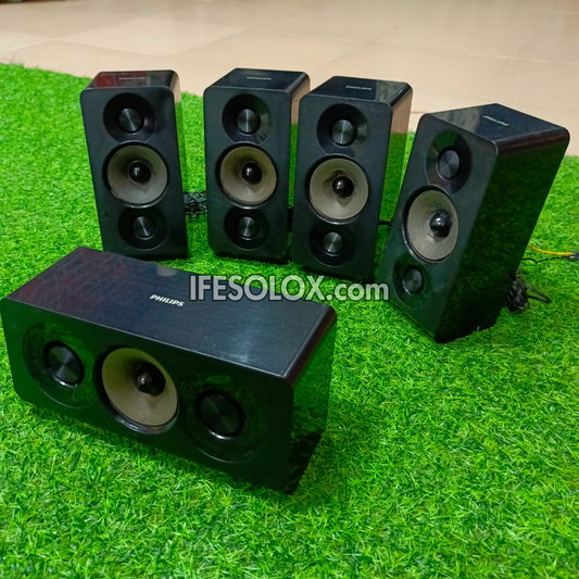 Philips HTB3510, HTB4510 3Ohms Home Theater Surround Speakers Complete Set - Foreign Used