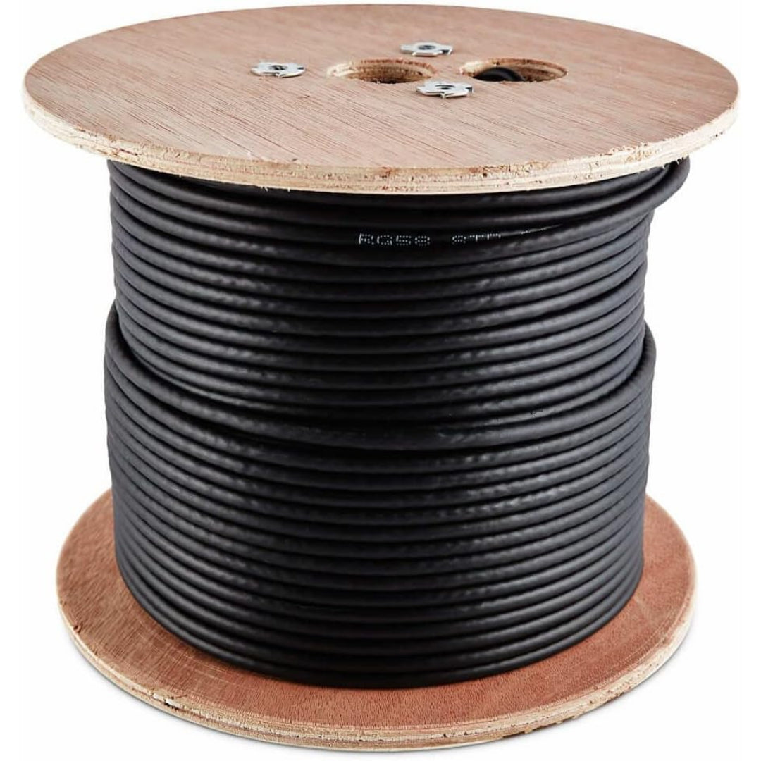 SLX RG58 300m 50 ohms Generic CCTV Surveillance Camera Power Coaxial Audio Cable - Brand New