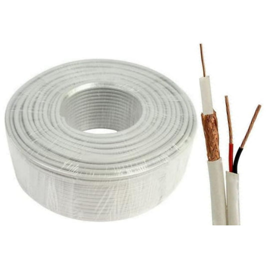 SLX RG59 100 meters 75 ohms Generic CCTV Surveillance Camera (Video & Power) Coaxial Audio Cable - Brand New