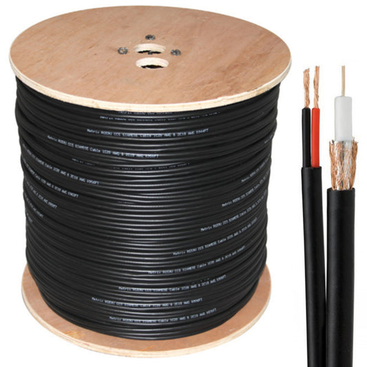 SLX RG59 300m 75 ohms Generic CCTV Surveillance Camera (Video & Power) Coaxial Audio Cable - Brand New