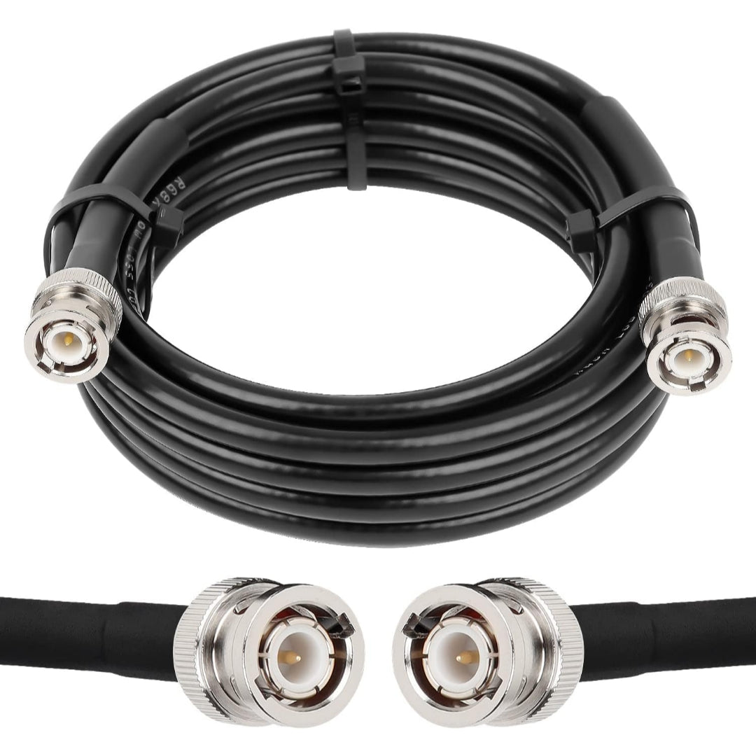 Premium Quality RG8X 50ohms BNC male to male HD-SDI Video Jumper cable (1.5m, 3m, 5m, 10m, 20m, 30m, 50m, 100m)