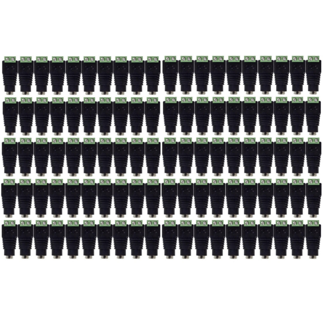 SLX Surveillance Camera CCTV DC Female Power Connector (100pcs) - Brand New