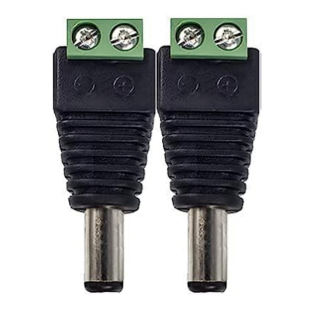 DC Power Jack Connectors (Male to Male) - Brand New