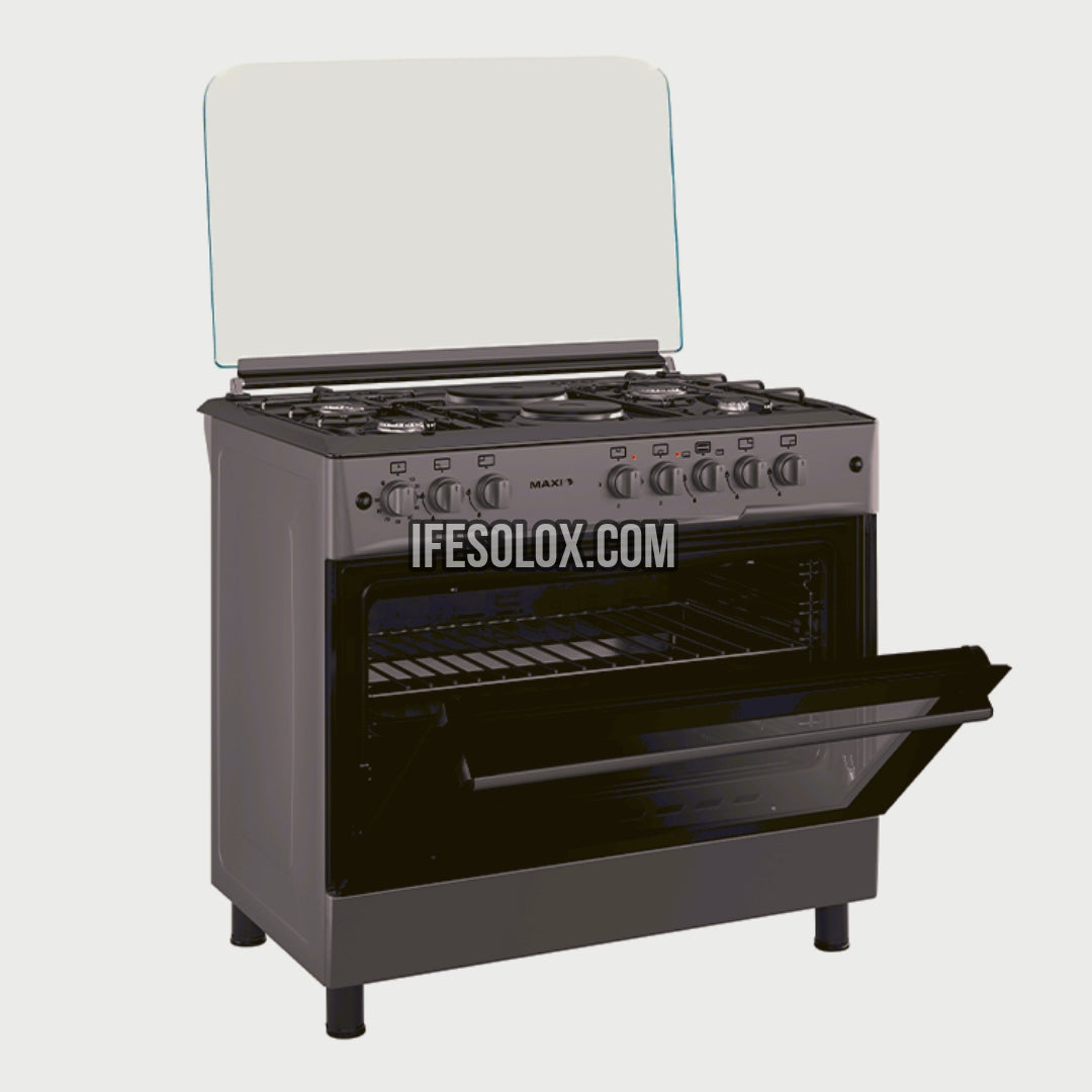 MAXI 60x90 (4+2) Oven Gas Cooker with 4 Gas Burners and 2 Electric Plates - Brand New