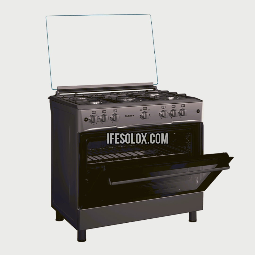 MAXI 60x90 (4+2) Oven Gas Cooker with 4 Gas Burners and 2 Electric Plates - Brand New