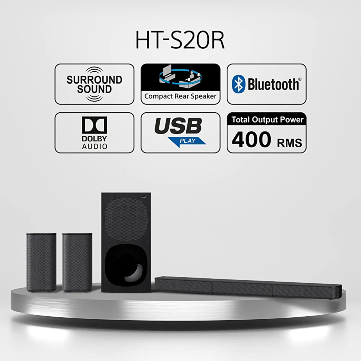 Sony HT-S20R 5.1Ch 400Watts Home Cinema Soundbar - Brand New