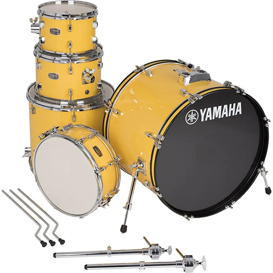 Yamaha Rydeen 5-piece Double Tom Complete Drum Set (Mellow Yellow) - Brand New