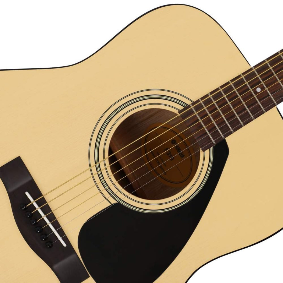 Yamaha 38" F310 Natural Steel String Full Size Acoustic Guitar - closer view