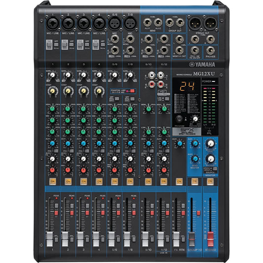 Yamaha MG12XU 12-Channel 4-Bus Powered Mixer With Built-in Effects - Brand New