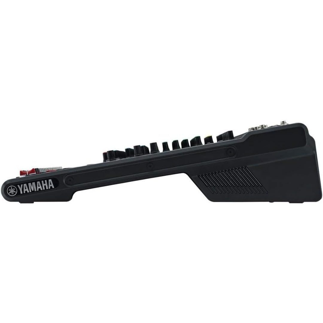 Side view of Yamaha MG20XU 20-Channel Powered Mixer With USB Interface and Effects - Brand New