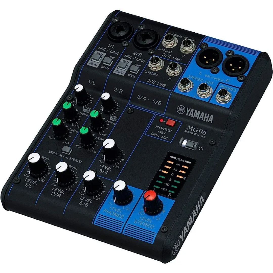 Yamaha MG06 6-Channel Compact Stereo Mixer - Brand New