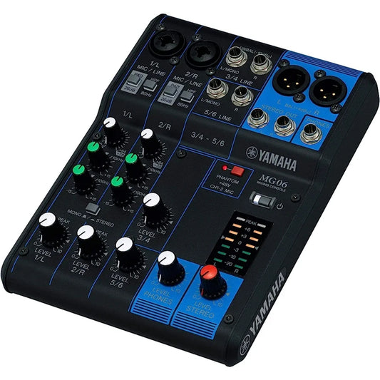 Yamaha MG06 6-Channel Compact Stereo Mixer - Brand New