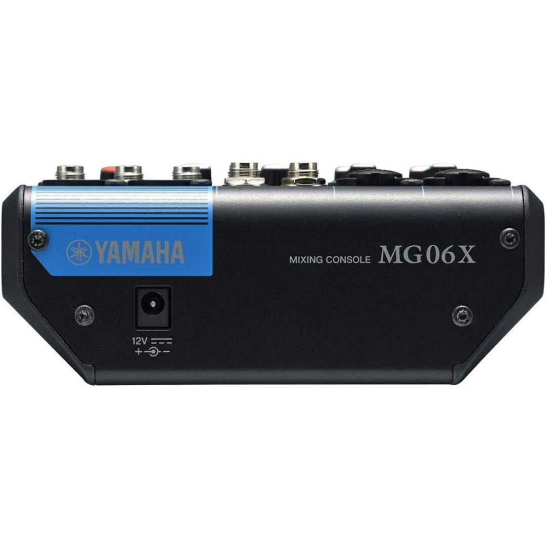 Yamaha MG06X 6-Channel Compact Stereo Mixer with Effects - Back View