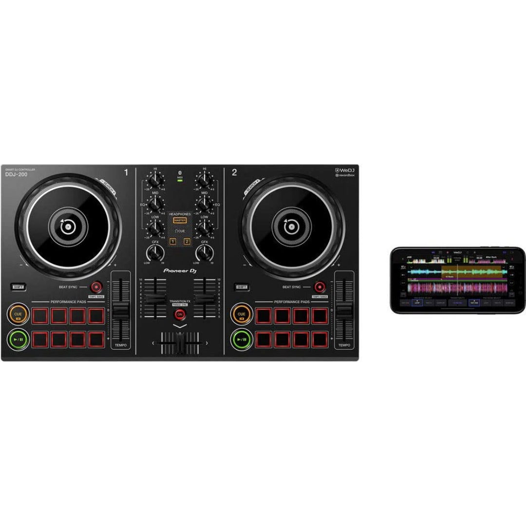 Pioneer Dj DDJ-200 2-Channel Smart DJ Controller with WeDJ app
