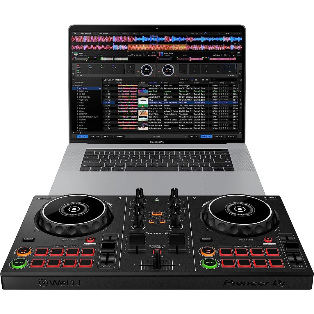 Pioneer Dj DDJ-200 2-Channel Smart DJ Controller with WeDJ app