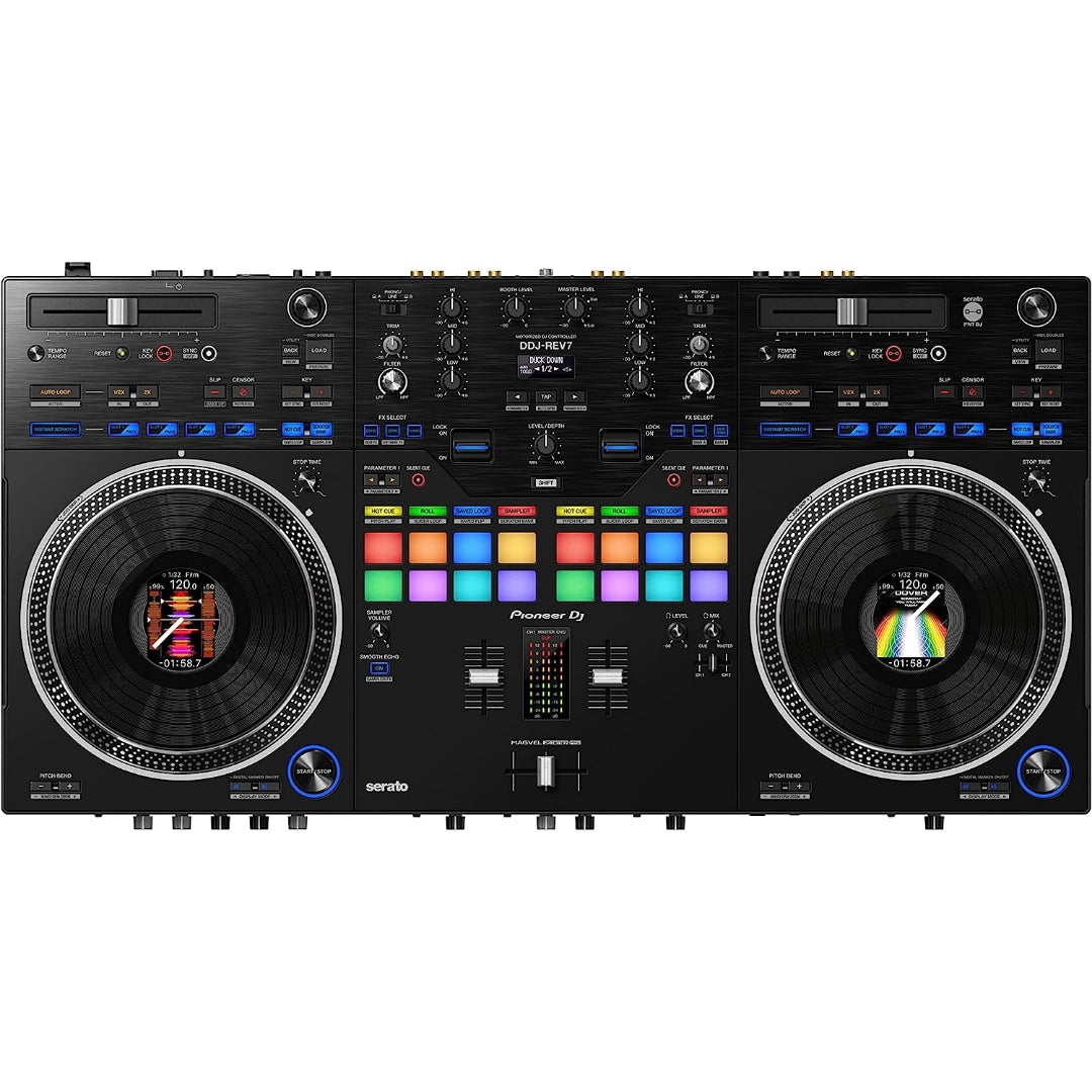 Pioneer Dj DDJ-REV7 2-Channel Digital Serato DJ Controller - Front View