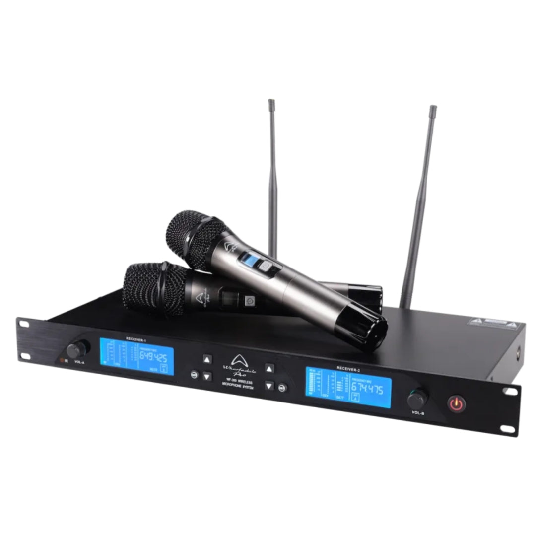 Wharfedale Pro WF-300 Wireless Dynamic Vocal Microphone with internal Equalizer - Front View