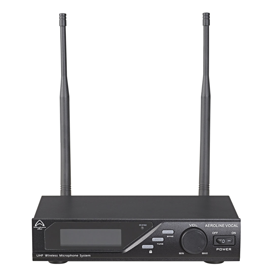 Wharfedale Pro AEROLINE Wireless Dynamic Vocal Microphone Receiver - Front View