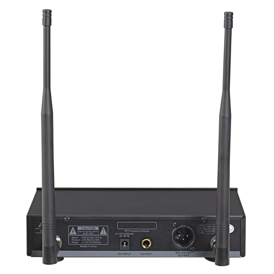 Wharfedale Pro AEROLINE Wireless Dynamic Vocal Microphone - Back View