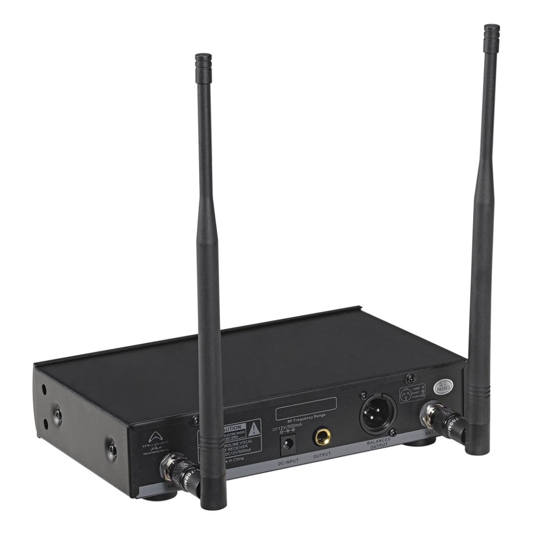 Wharfedale Pro AEROLINE Wireless Dynamic Vocal Microphone Receiver - Back View
