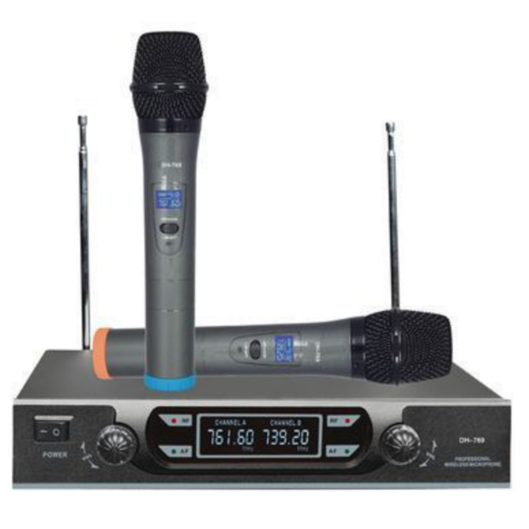 Max DH 769 Multi channel Dual 2 way UHF Wireless Vocal Microphone