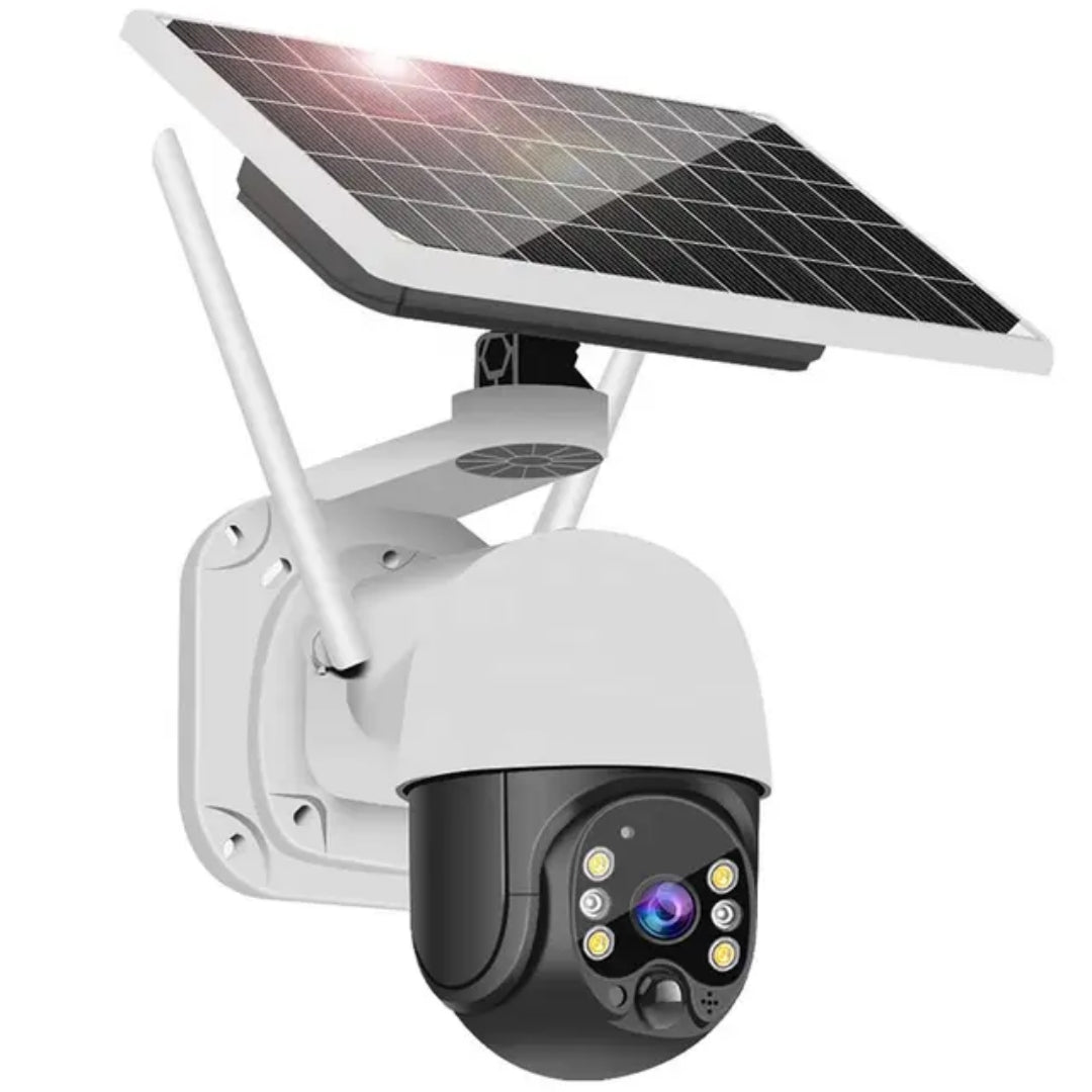 SLX 5MP Solar Outdoor PoE IP Camera with 2-Way Audio, PTZ, Wi-Fi
