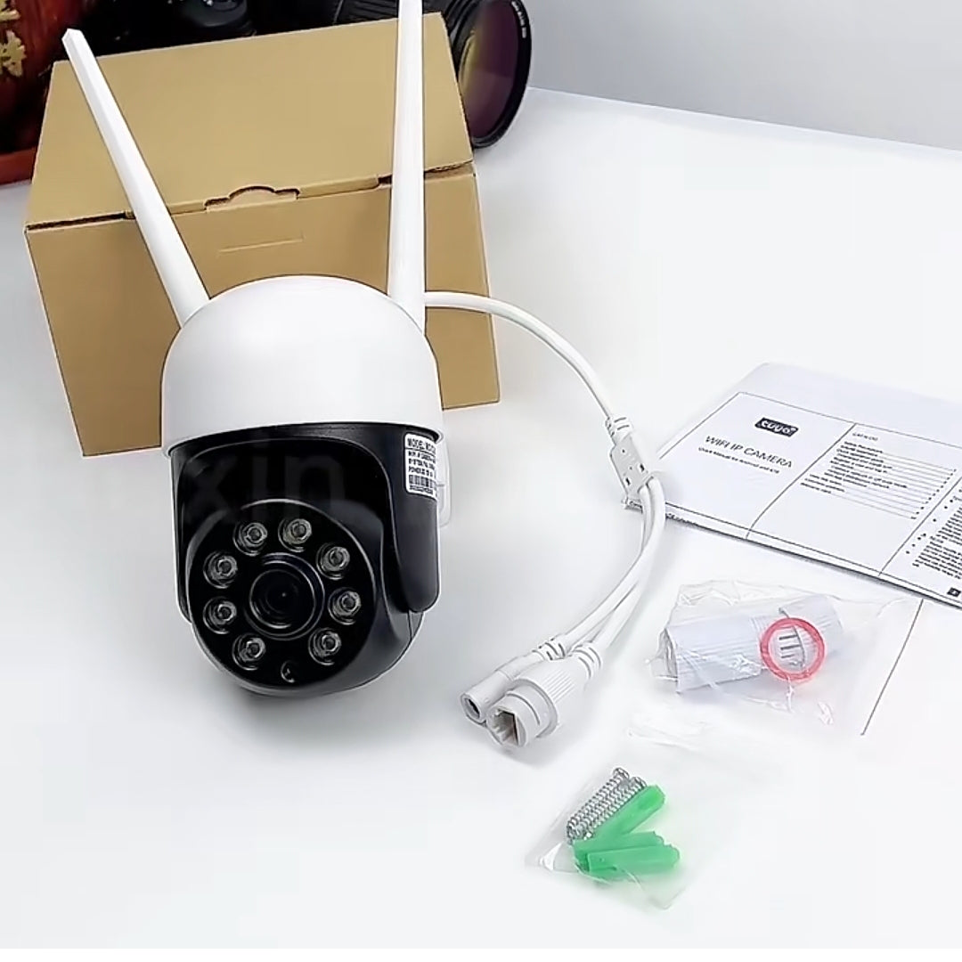 Smart WiFi PTZ IP Camera with 4G SIM Support, Motion Detection and Night Vision - Brand New