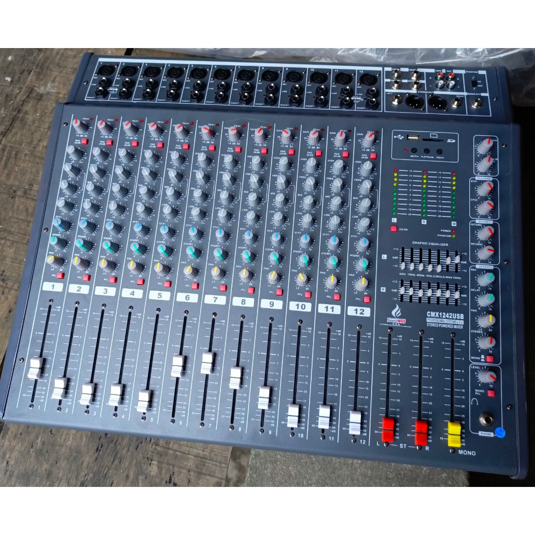 Professional CMX1242 12-Channel Live Mixer - Brand New