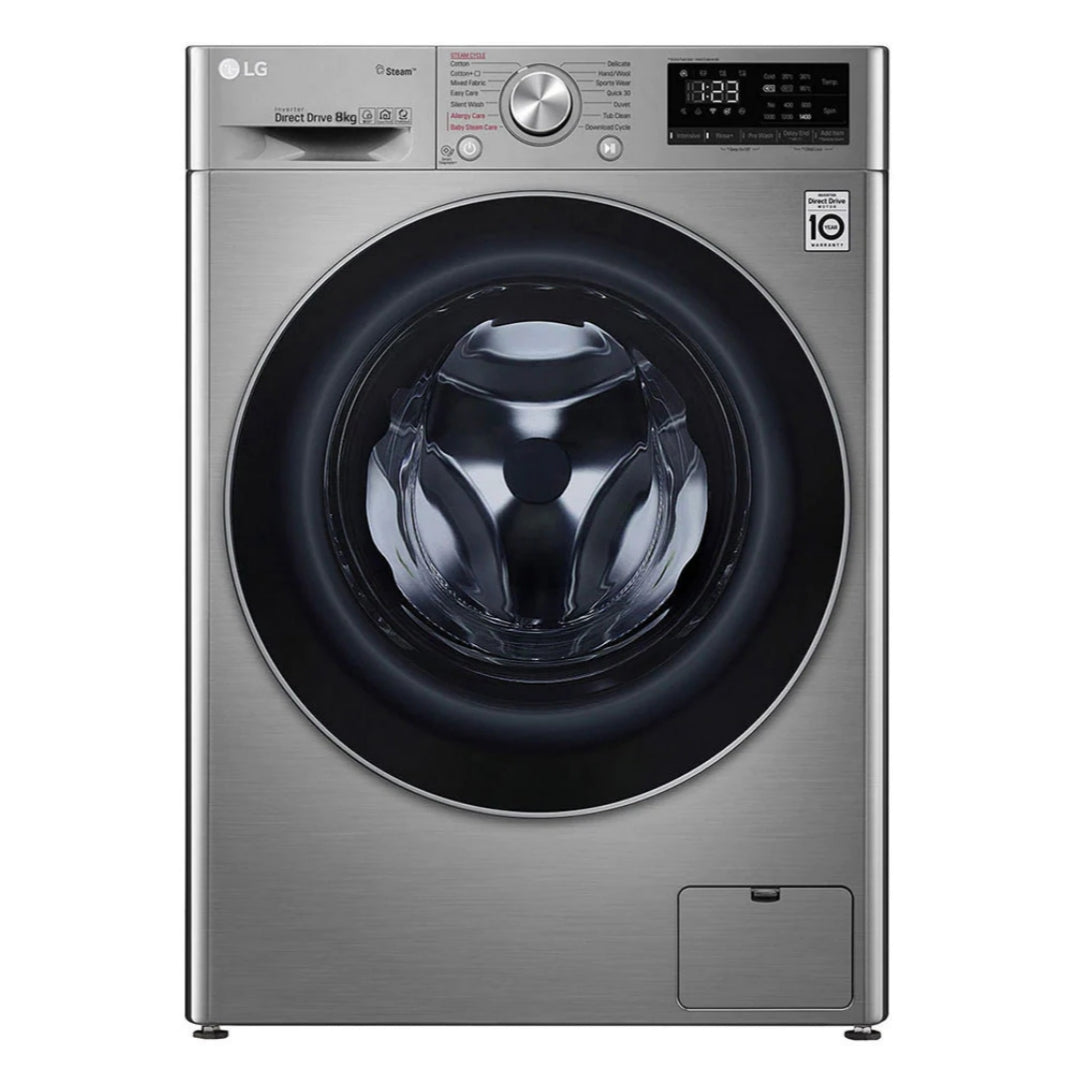 LG F2V5PYP2T 8kg AI Inverter Direct Drive Automatic Front Load Washing Machine - Brand New