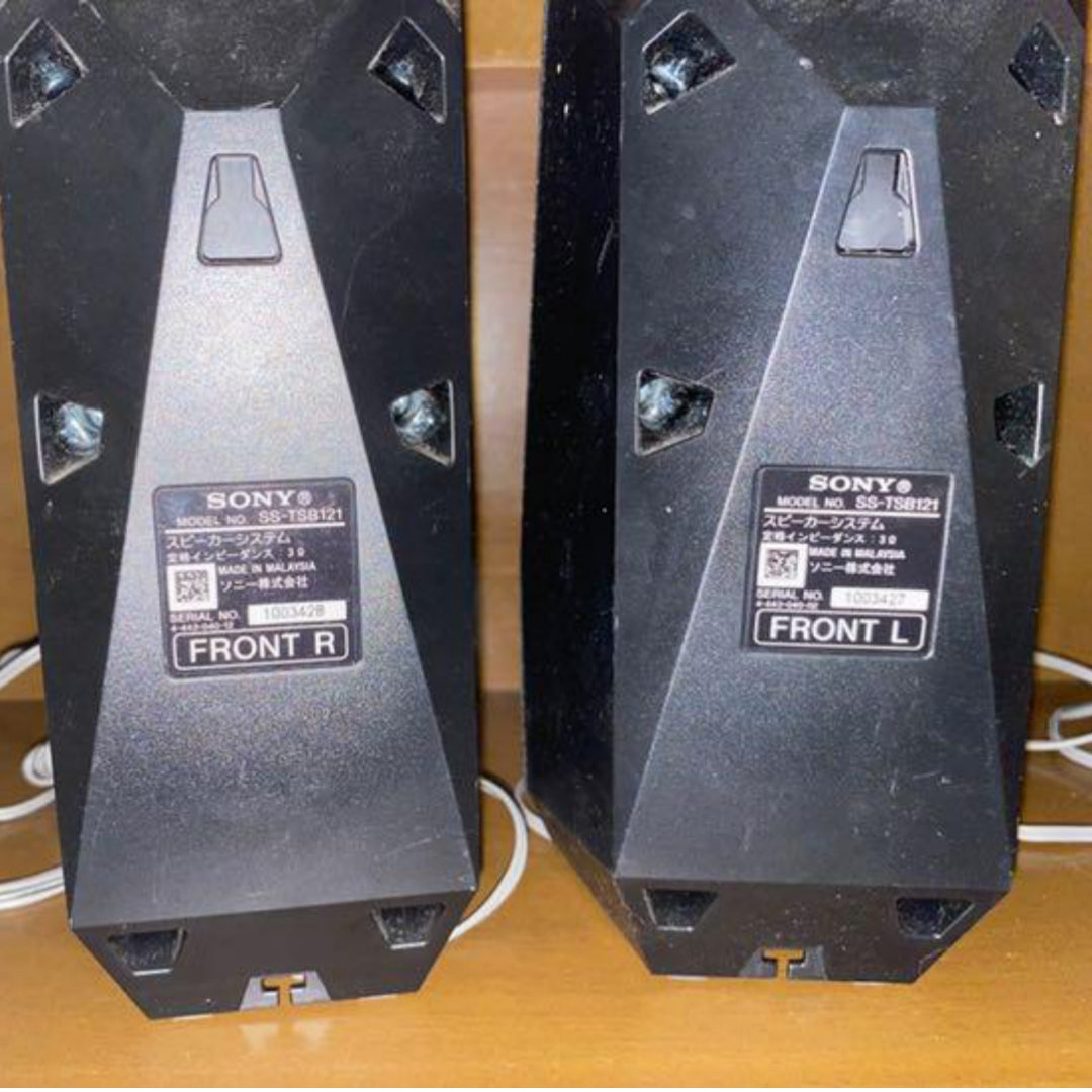 SONY SS-TSB121 3 Ohms Surround Home Theater Speakers - Foreign Used