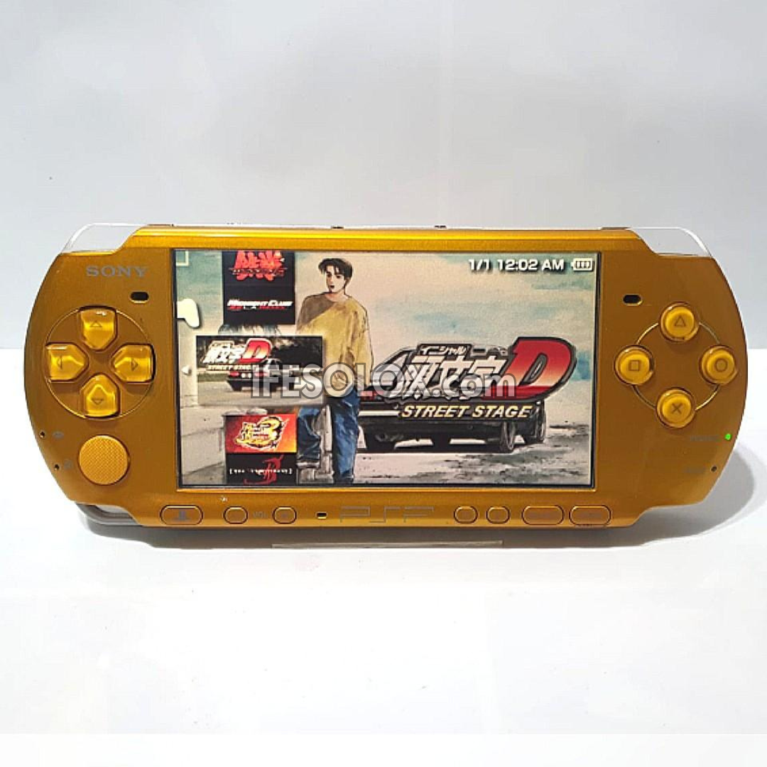 PlayStation Portable PSP 3000 series Game Console with 16GB Memory Stick and 15 Games (Gold) - Foreign Used