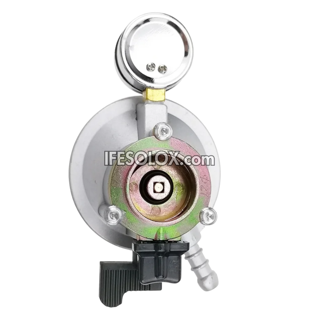 Premium Clip-on Gas Cylinder LPG Regulator with Pressure Gauge - Brand New