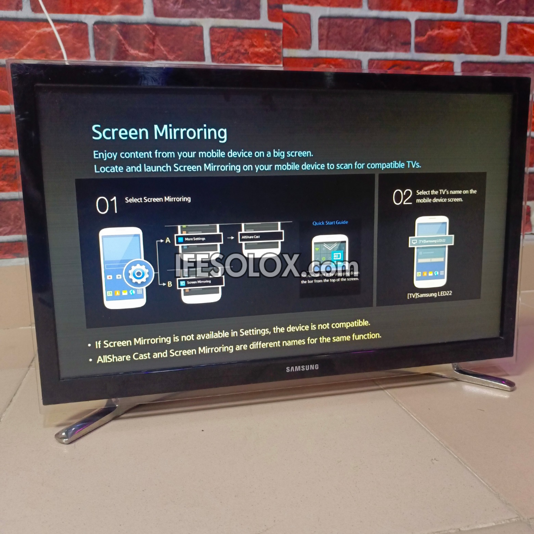 SAMSUNG 22 Inch UE22H5600AK Series 5 Smart Full HD LED TV (Built-in WiFi, Screen Mirroring) - UK Used