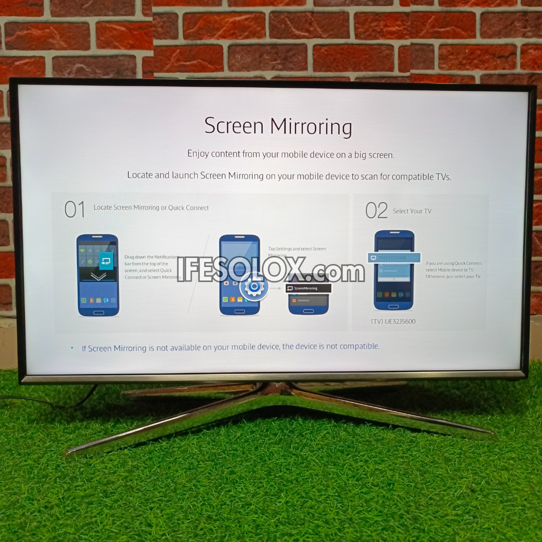 SAMSUNG 32 Inch 32J5600 Smart Full HD LED TV (WiFi, Screen Mirroring, Bluetooth) - Foreign Used