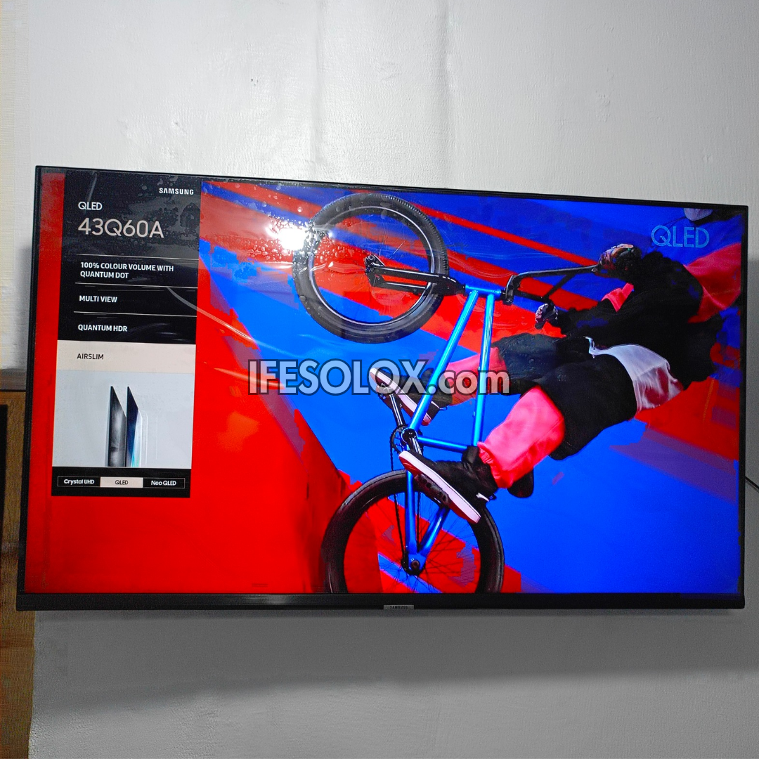 SAMSUNG 43 Inch QLED 43Q60A Certified True 4K UHD HDR10+ Smart Frameless QLED TV - Foreign Used