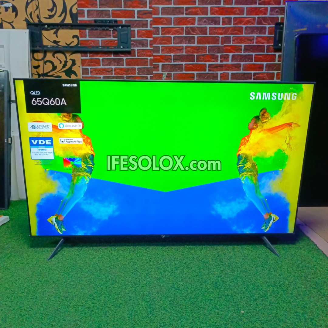 SAMSUNG 65 Inch QLED 65Q60A Certified True 4K UHD Quantum HDR Smart Frameless QLED TV - Foreign Used