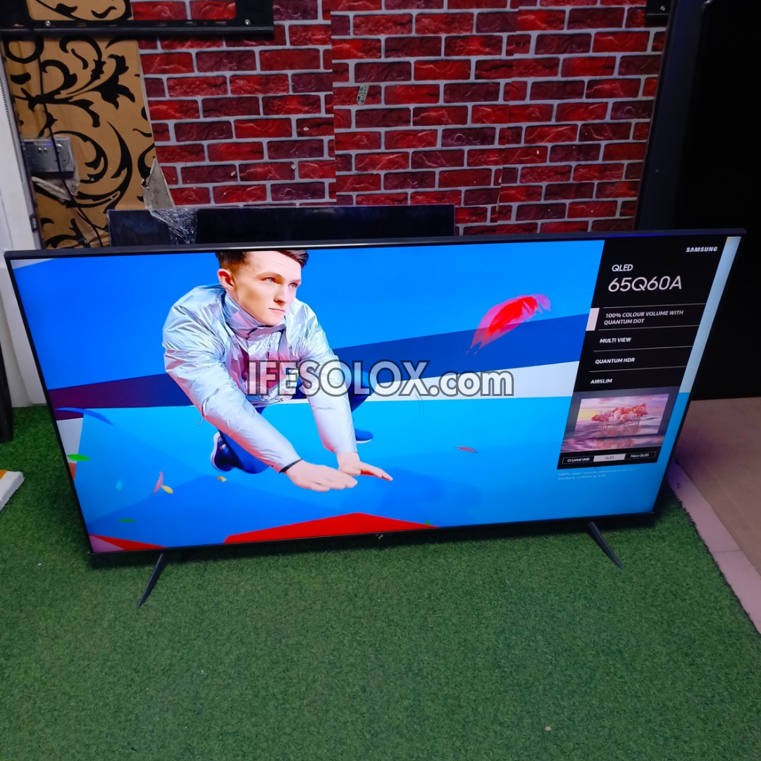 SAMSUNG 65 Inch QLED 65Q60A Certified True 4K UHD Quantum HDR Smart Frameless QLED TV - Foreign Used