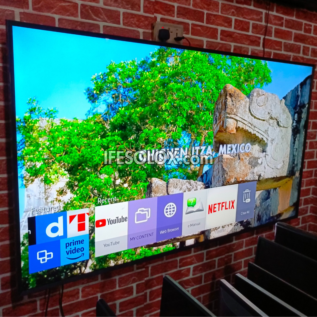 SAMSUNG 75 Inch UE75MU6100 Smart 4K UHD Active HDR LED TV (Bluetooth, WiFi, Screen Mirroring) - Foreign Used
