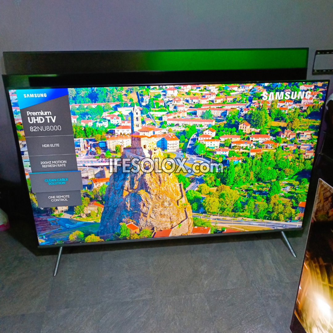 SAMSUNG 82 Inch 82NU8000 Certified 4K Premium UHD Smart TV (Bluetooth, WiFi, Miracast, Apple AirPlay) - Foreign Used