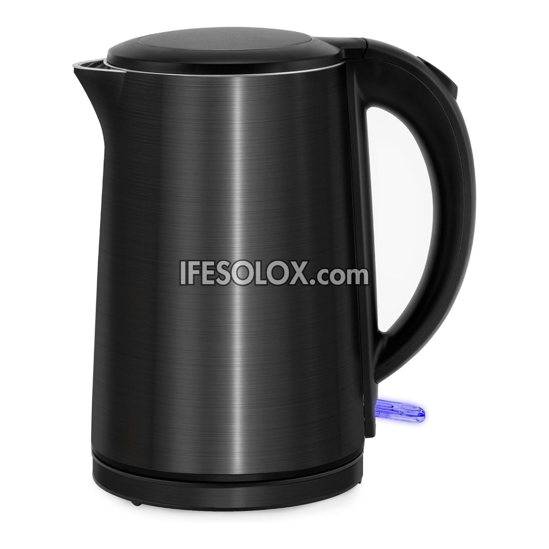 SLX EKST03 1.7-Liter Double-Wall Stainless Electric Kettle with Auto Shut-off and Boil-dry Protection - Brand New