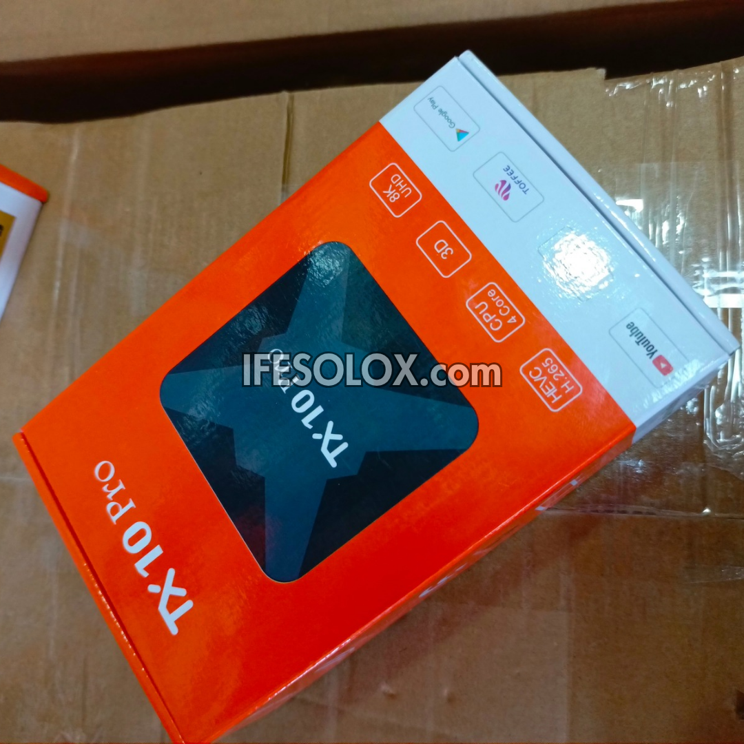 SLX TX10 Pro androidTV 2GB/8GB Smart Android Box with Bluetooth, WiFi and Voice Control Remote - Brand New